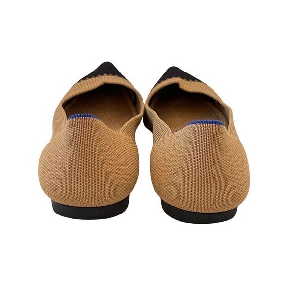Rothys Womens Brown Black Classic Pointed Toe Camel Cap Ballet Flats Size 8W - Picture 12 of 12